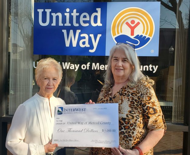 Donation United Way of Merced- Janet Kasper and Naomi Homan