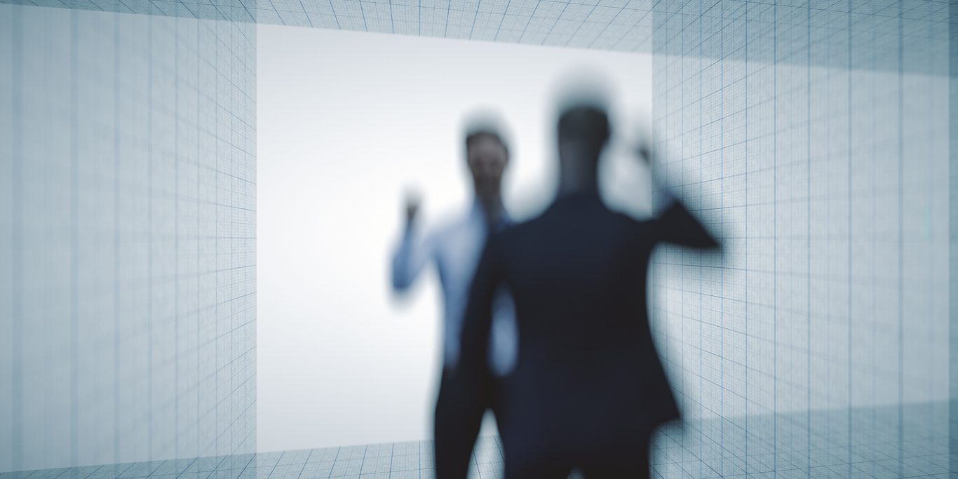 Standing businessmen arguing Standing businessmen arguing