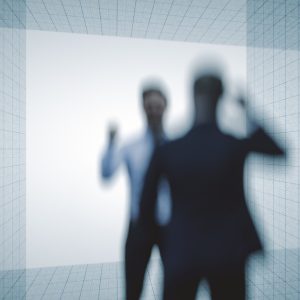 Standing businessmen arguing Standing businessmen arguing